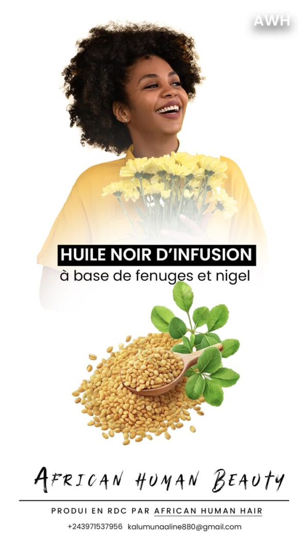 Huile noir d'Infusion: African Woman Beauty 250 ml - AWH