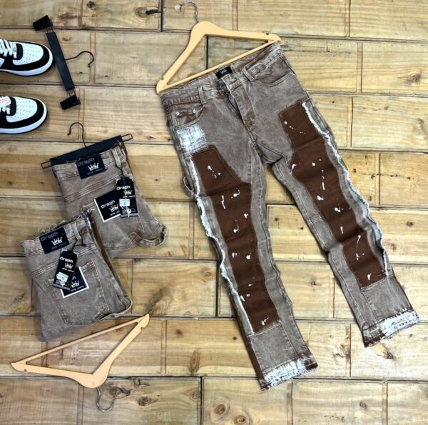 Jean Patchwork Bicolore  -  KB FASHION
