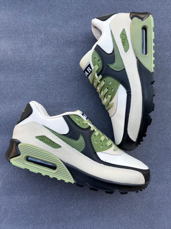 Nike Air Max 90 Blanc/Vert Olive  -  KB FASHION