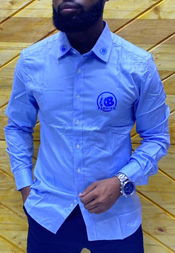 Chemise Homme Classique Bleu Ciel – Élégance et Confort - KB FASHION