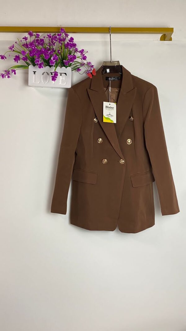 Blazer Élégant à Boutons Dorés – Chic et Intemporel - KB Fashion