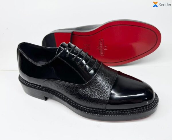 Chaussures Bi-Matière en Verni et Cuir - KB FASHION