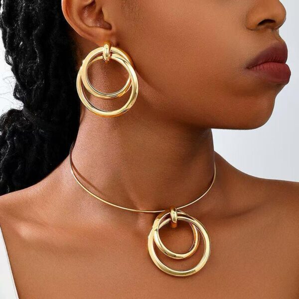 Ensemble de bijoux "Anneaux Dorés Chic  -  KB FASHION