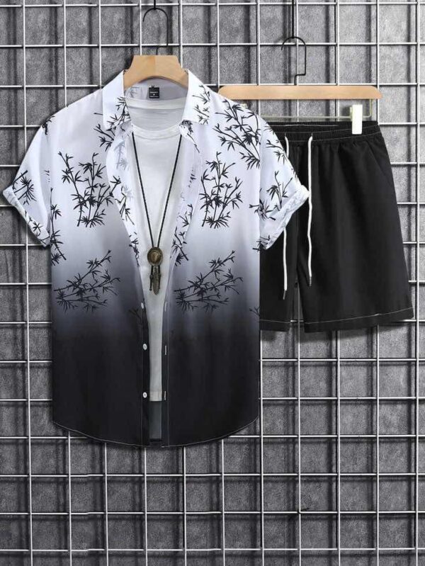 Ensemble estival dégradé au motif de bambou  -  KB FASHION