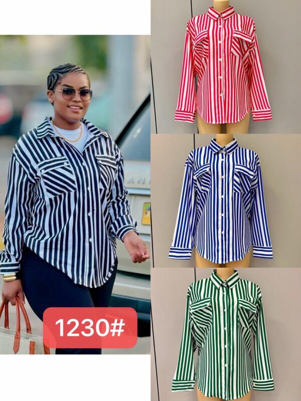 Chemise à rayures classiques - Mango's_store (Bukavu)