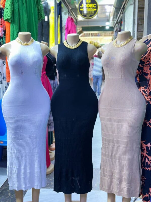 Robe côtelée longue sans manches - Mango's_store (Bukavu)