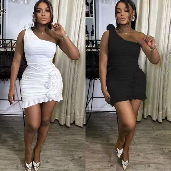 Robe Glamour Asymétrique « Divine Élégance » - Mango's_store (Bukavu)