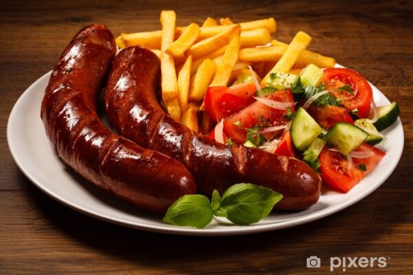 Saucisses frites Furah-food (Bukavu)