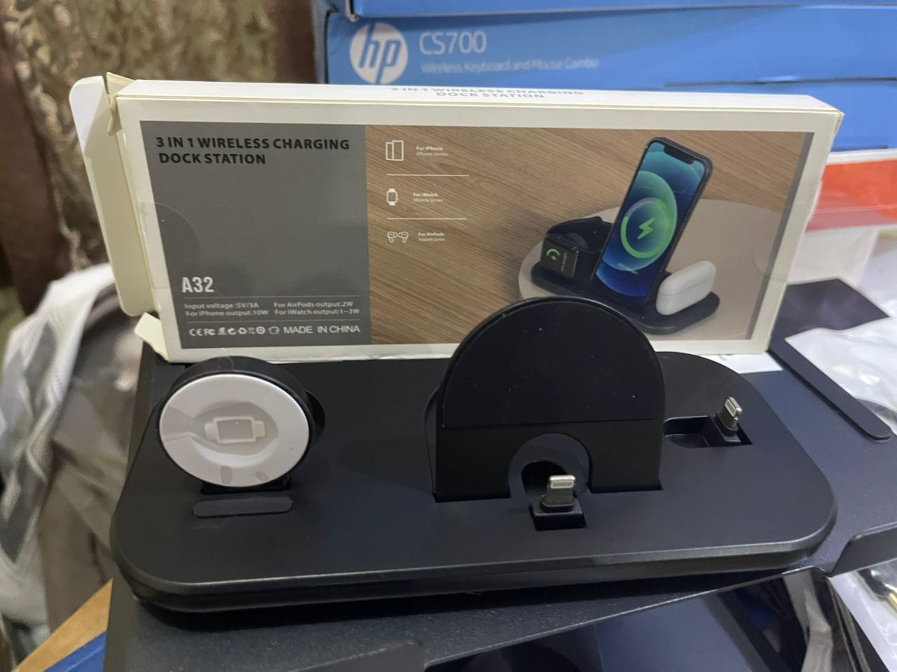 Station de Charge Sans Fil 3-en-1 HP CS700 - NTC